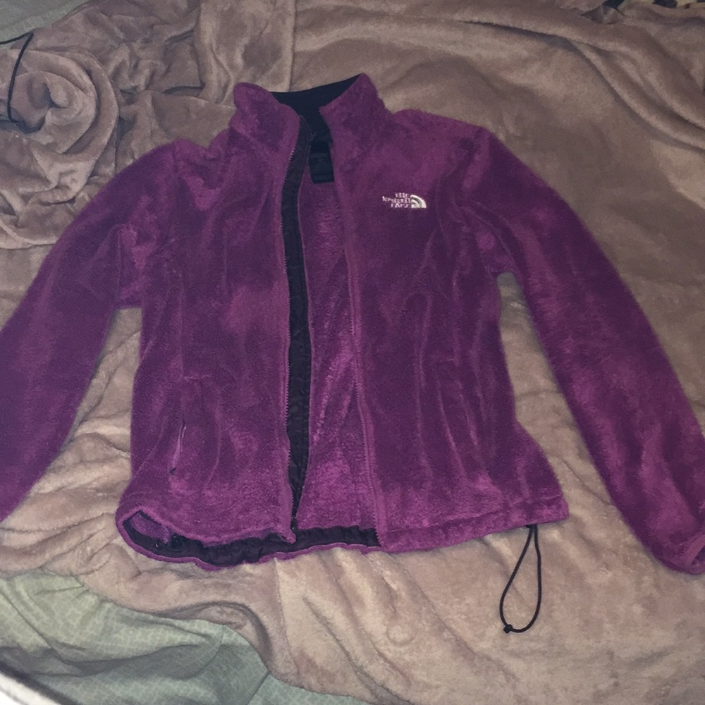 Purple The North Face zip up